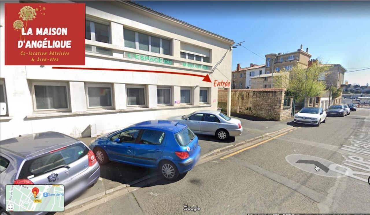 La Maison D'Angelique - Colocation Hoteliere A 150M Gare Tgv- Grande Cuisine Equipee & Salon - Fibre - Netflix Niort Bagian luar foto